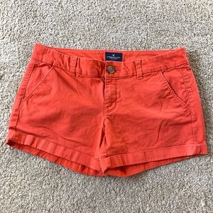 Coral Midi Stretch Khaki Short